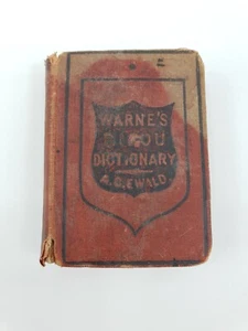 Warne's Bijou Miniaturwörterbuch ACEwald c1890 Taschenbuch - wenige Seiten fehlen - Bild 1 von 8