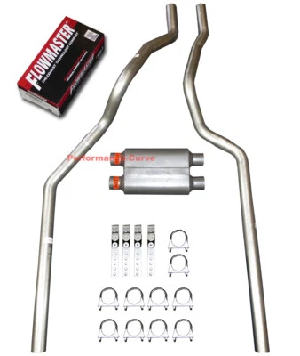 01-06 Chevrolet GMC camioneta 6,0 L/8,1 L mandril escape doble con Flowmaster Orig 40 Foto 1 de 2