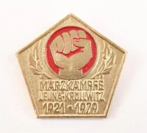 DDR, Abzeichen " Märzkämpfe Leuna - Kröllwitz 1921 / 1979" - Picture 1 of 3