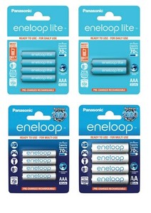 Panasonic eneloop AAA Akkus Micro 800mAh / lite 600mAh - AA Accu Mignon 2000mAh