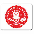 Computer Mouse Mat - BBQ King Of The Grill Barbeque Office Gift #5449
