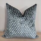 Designers Guild Jabot Moonstone & Omega Velvet Cushion Cover 45x45 cm