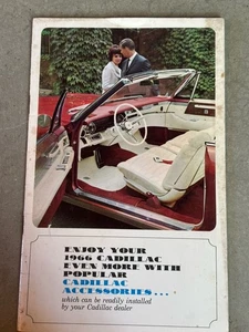 1966 Cadillac Original Accessories Sales Brochure Booklet - Imagen 1 de 4