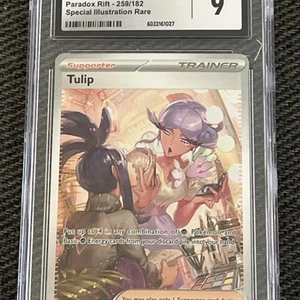 POKEMON Tulip 259/182 Sv04: Paradox Rift Holo CGC 9 - Picture 1 of 3