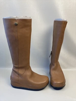 FITFLOP оригинальный Mukluk высокий Superboot кожаные ботинки светло-коричневый женщин США 5 новый - Изображение 1 из 4