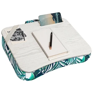 Designer Lap Desk with Phone Holder and Device Ledge - Tropical Palm Leaves -... - Afbeelding 1 van 6