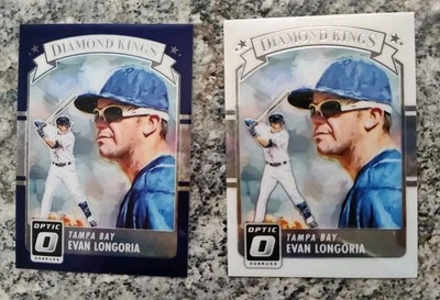 Panini Donruss Optic Diamond Kings 2016 púrpura y holograma Evan Longoria #27 A Foto 1 de 4
