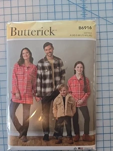 6916 Butterick - Children's, Teen's and Adult's Jacket Uncut Sewing Pattern - Picture 1 of 2