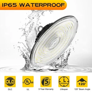 240W LED UFO High Bay Lights Dimmable AC480V Warehouse Church Shop Light Fixture - Picture 1 of 14