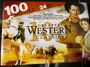 Greatest Western Classics 100 Movies 24 DVD’s New Sealed - Picture 1 of 2