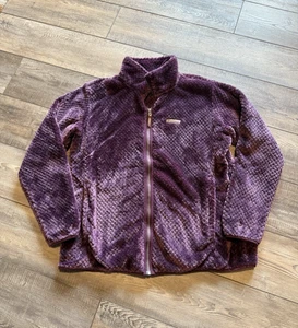 Columbia Fireside Jacket Fleece Purple Womens Size 1X Full Zip Up Soft & Warm - Picture 1 of 6