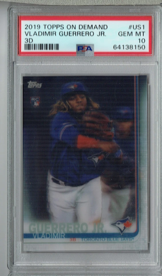 PSA 10 Vladimir Guerrero Jr. 2019 Topps on Demand 3D #US1 Rookie Card 1/540 Made - Image 1 of 1