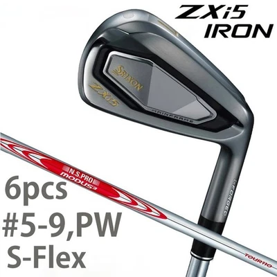 Srixon ZXi5 Black Chrome Limited Iron 6pcs 5–9,PW RH Modus3 Tour110 S Japan NEW - Image 1 of 4