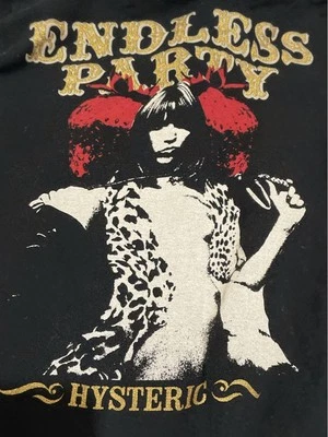 Hysteric Glamour "ENDLESS PARTY" Hoodie – Black – One Size - Image 1 of 4