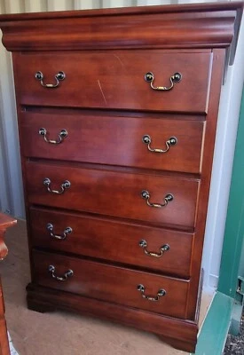 Bedroom Furniture Set - Queen Bed Frame, Tables, Chest - image 1 of 4