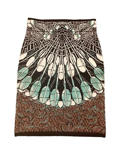 BCBG Maxazria Skirt Bodycon Pull On Size XS Geometric Design Knit - Picture 1 of 7