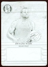2012-13 Panini Gold Standard  MOTHER LODE BLACK PRINTING PLATE 1/1 ~ Dwyane Wade