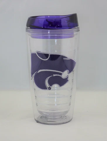 Kansas State Wildcats NCAA Officially Licensed 16oz Tumbler w/Lid Cover