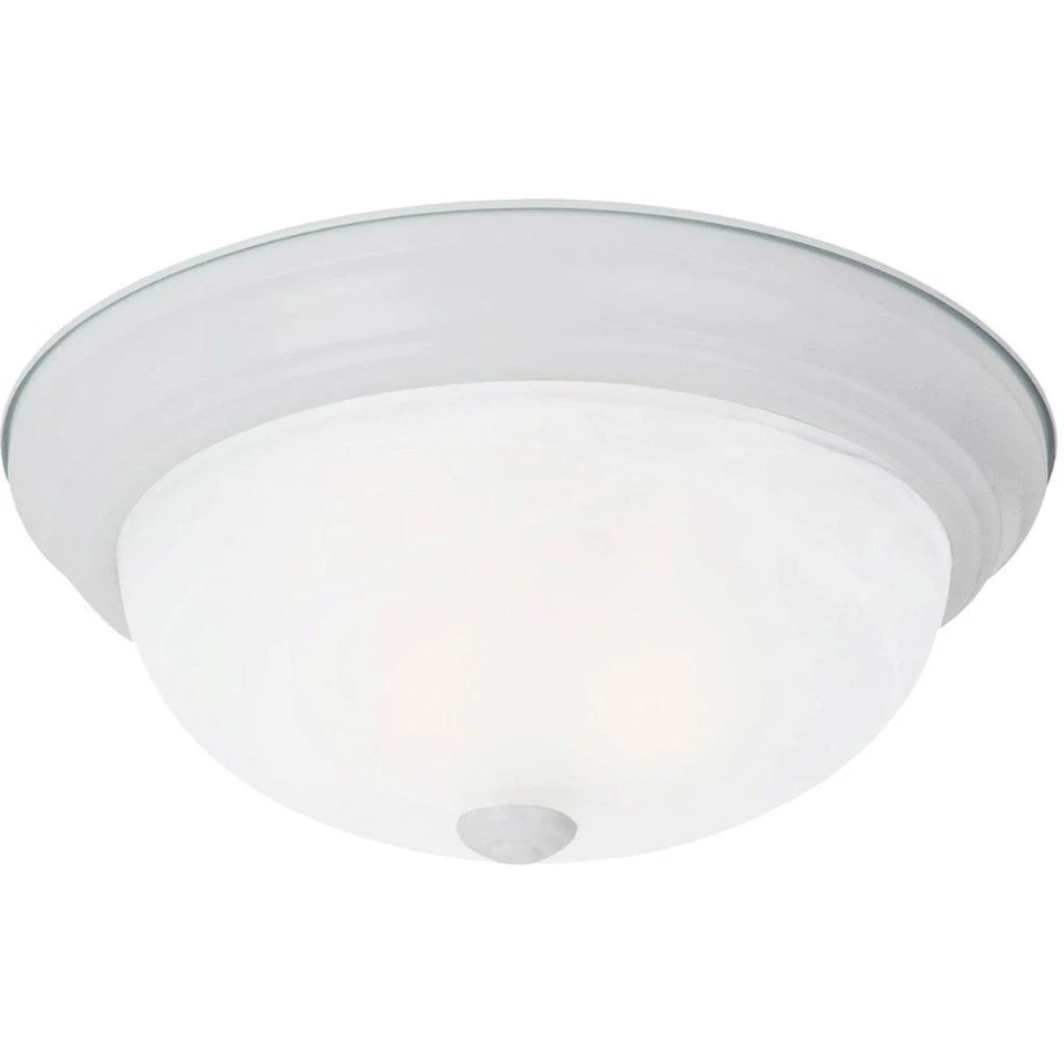 Sea Gull Windgate 15" 3 Light Flush Mount Ceiling Light, White, 75943-15 - Image 1 of 1