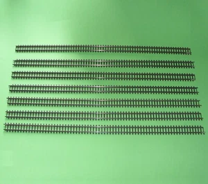 Tri-ang Hornby / R.489 Long Straight Super-4 Track x7 - Picture 1 of 8