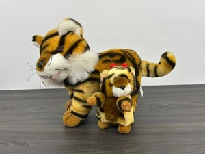 Cute Adorable Vtg Momma Tiger with Tiger Cub Plush GmbH - Picture 1 of 19