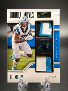 2021 Playbook Double Moves Jerseys Green #6 DJ Moore SP /49 Panthers FREE SHIP - Picture 1 of 2