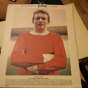 Denis Law Fotokarte A4 - Bild 1 von 1