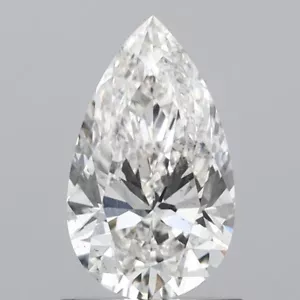 1 CT Elongated Pear Lab Created G Color IGI Certified Diamond - Picture 1 of 2