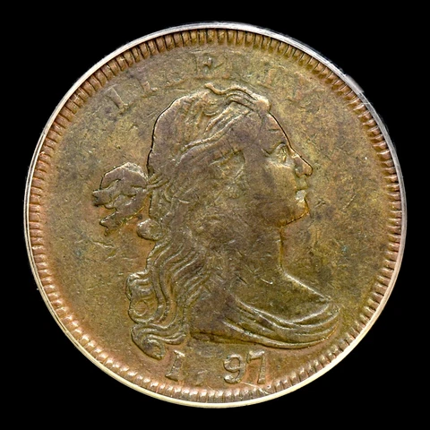 1797 DRAPED BUST LARGE CENT ✪ PCGS VF-20 ✪ 1C REVERSE OF 97 REV S-137 ◢TRUSTED◣ Cover