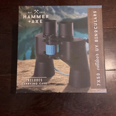 7X50 Outdoor UV Binoculars High Power W/ Case Built in Compass - Image 1 of 2