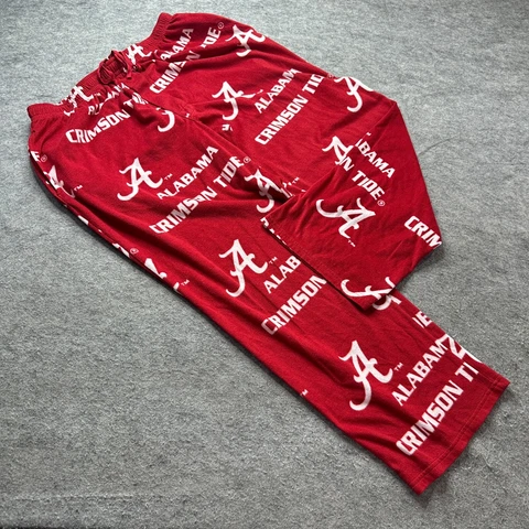 Alabama Crimson Tide Pajama Pants Men XL Red Concepts Sport Sleepwear Fleece Cover