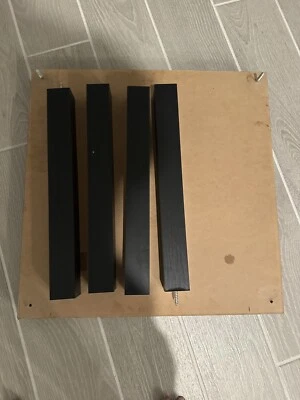 Боковой столик IKEA MISSING, черно-коричневый 215⁄8x215⁄8" - Изображение 1 из 2