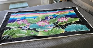 Tapiz de tela pareo Batik Phuket Tailandia floral aves colorido - Imagen 1 de 10