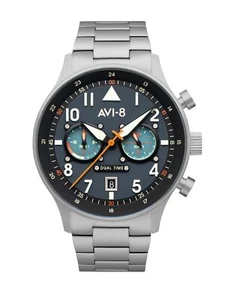 AVI-8 Hawker Hurricane Carey Dual Time Gutersloh Watch - Brand New - Picture 1 of 1