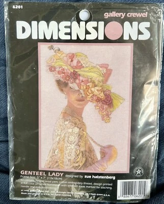 Dimensions Genteel Lady Embroidery Kit - Image 1 of 2