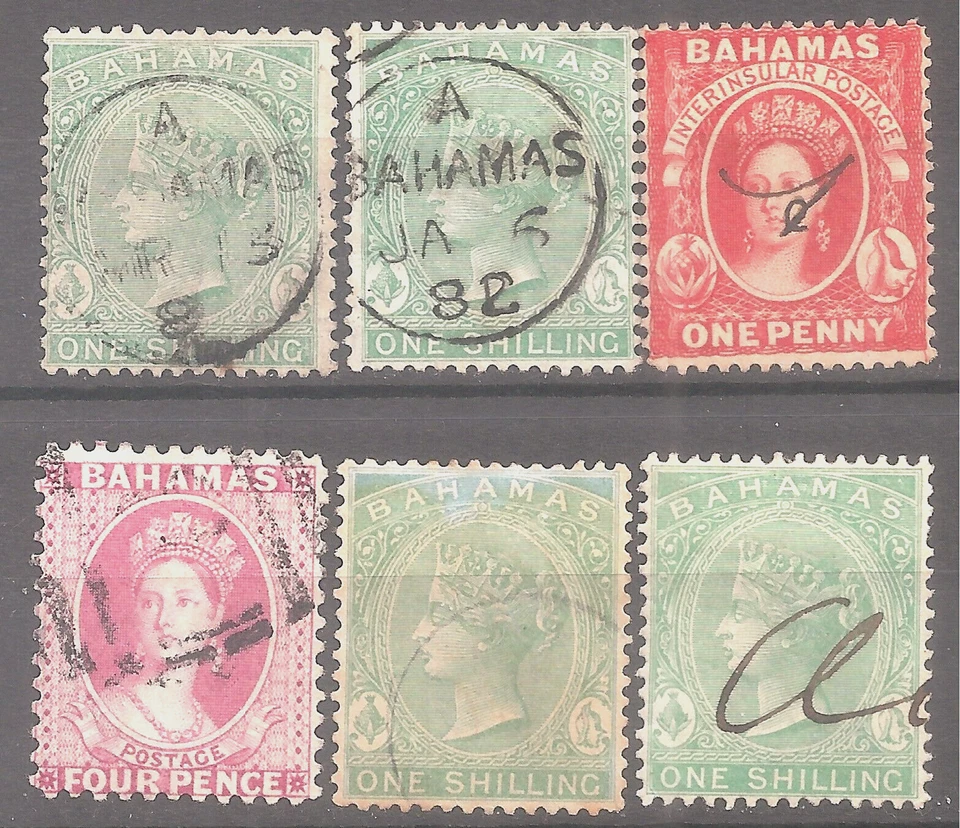 Bahamas   Sc# 19-19-20-21-22-23   Used   Cat Val $242     gtc16 - Image 1 of 1