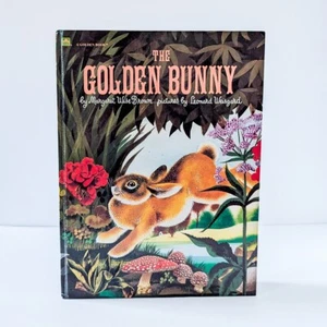 THE GOLDEN BUNNY Margaret Wise Brown - 1981 Vintage Big Golden Book Easter - Picture 1 of 14