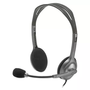 Logitech H111 Binaural Over-the-Head Auriculares Estéreo Negro/Plateado 981000612 - Imagen 1 de 8