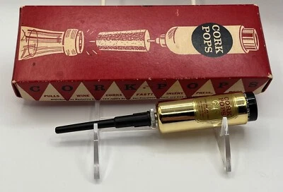 Extractor de corcho de botella de vino CORK POPS vintage años 50 sin tornillos Foto 1 de 4