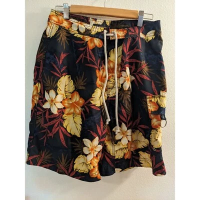 Pantalones Cortos Hawaianos Banana Republic Para Hombre Talla 32 Tablero con Cordón Foto 1 de 4