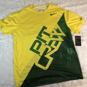 Nike Oregon Ducks Pit Crew Dri-Fit Training T-Shirt Size Medium CZ6595-100 RARE - Picture 1 of 6