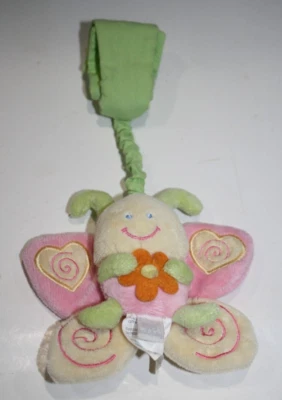 Juguete suave de peluche Koala Baby pastel verde rosa mariposa 3,5" muñeca tobillo tirar insecto Foto 1 de 4