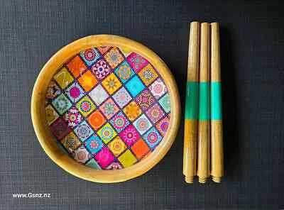 Unique Resin Side Table Mango Wood Blue Luxury Quality Product - Image 1 of 4