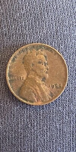 1944 Lincoln Wheat Penny No Mint Mark One Cent Coin Rim Error “L” In Liberty 2 - Picture 1 of 4