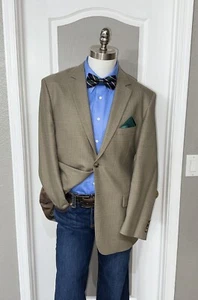 Pronto Uomo Sport Coat Size 44R 100% Wool 2 Button Mens Blazer Double Vent - Picture 1 of 14