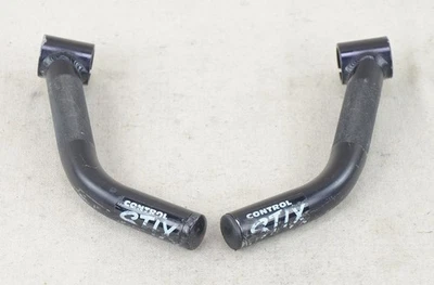 Control Tech Control Stix Bar Ends 8" MTB Black Anodized Vintage 1990s - Image 1 of 4