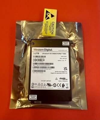 0TS1876 - Western Digital Ultrastar DC SN840 3.2TB PCIe NVMe 3.1 SSD U.2 2.5” - Image 1 of 3
