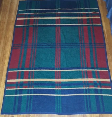 Manta Biederlack AURORA Stadium Tiro Verde Acrílico Poliéster EE. UU. Cuadros 56X73 Foto 1 de 4