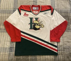 Halifax Mooseheads Offical CHL Reebok Trikot bestickte Patches weiß Large - Bild 1 von 10