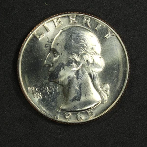 1965 WASHINGTON QUARTER - BU BRILLANT BANKFRISCH - KOSTENLOSER VERSAND - Bild 1 von 2